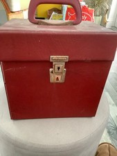 VINTAGE RETRO.  7" SINGLES CASE 1970'S - HOLD 50 approx   Red    .2B.