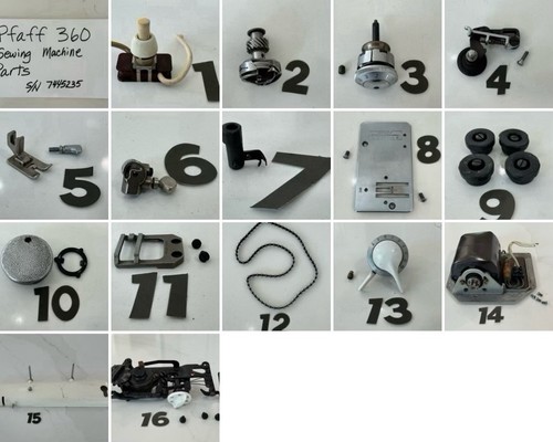 Pfaff 360 sewing machine parts - pfaff,