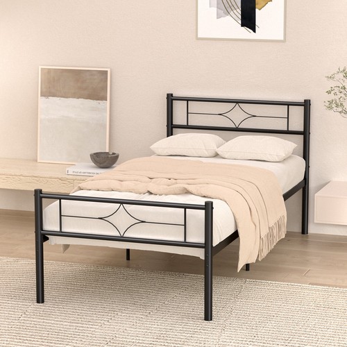 3ft single metal bed frame - metal,