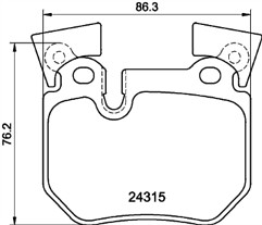 Mintex mdb2828 brake - pad, set