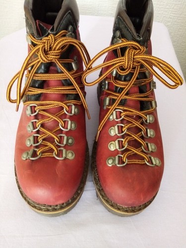 Womens ankle boots red waxy - ,
