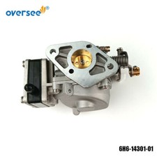 6H6-14301-01 Carburetor For Yamaha 6HP 6C 2 Stroke Outboard Engine Boat Motor