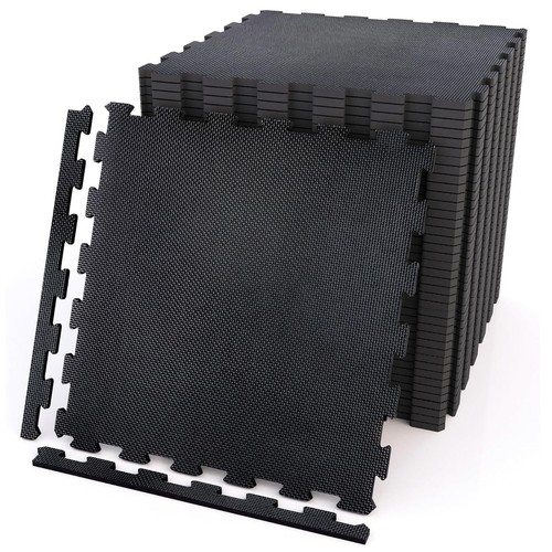 Black foam mat interlocking - mat,