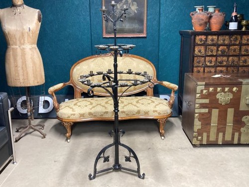 Fine antique iron gothic - a,