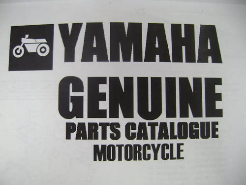 Yamaha genuine parts manual - yamaha,