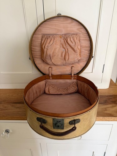 Antique vintage leather vanity - antique,