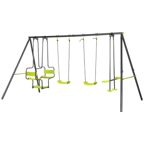 Metal garden swing set with - swing,