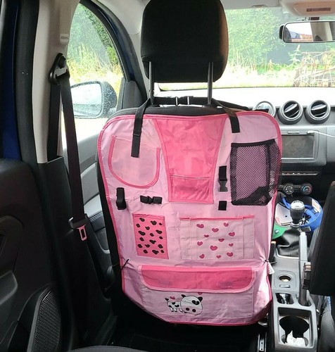 Pink girl car back seat - girl,