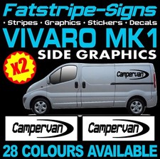 to fit VAUXHALL VIVARO MK1 VAN MOTORHOME VINYL GRAPHICS STICKERS DECALS CAMPER