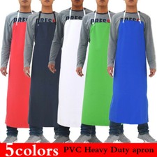 PVC Heavy Duty Rubber Apron Oil Resistant Men Kitchen Work Bib Aprons Unisex