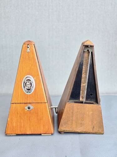 Vintage metronome pair maelzel - vintage,