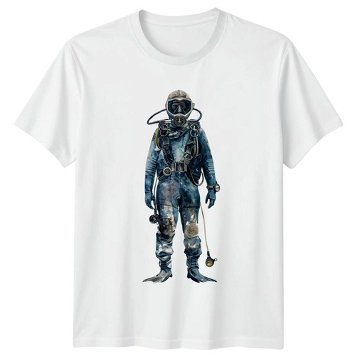 Vintage scuba diver shirt - vintage, t-shirt