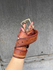 Moschino Brown Fade Belt Logo