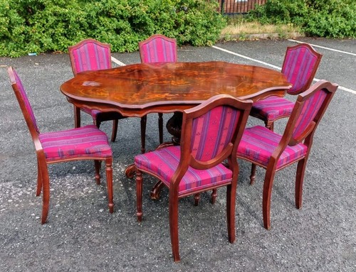 Dining table and 6chairs - table, 6chairs.