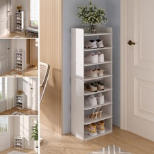 4//6/7/8 Tier Shoe Rack Tall Storage Shelf Unit Cabinet Organiser Footwear Stand