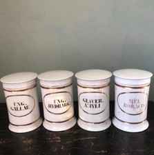 A set of four antique ceramic