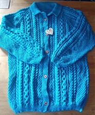 Hand Knitted Aran Cardigan