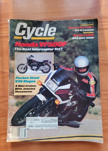 Cycle july 1984 honda vf500f - july,