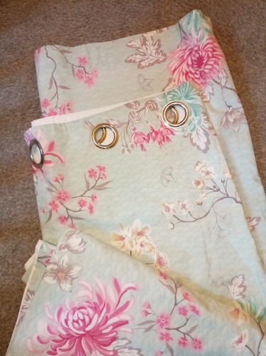 Dunelm lined eyelet curtains - lined,