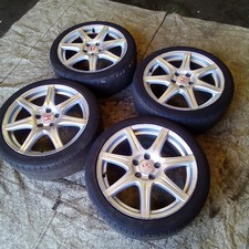 Honda Civic FN2 Type R 2006-11 SET Enkei 18" 5x114.3 Alloy Wheels & Tyres !READ