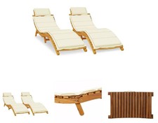 Sun Lounger with Cushions