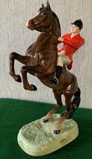 BESWICK HORSE THE HUNTSMAN REARING MODEL No. 868 VERSION 2 BROWN  GLOSS PERFECT 