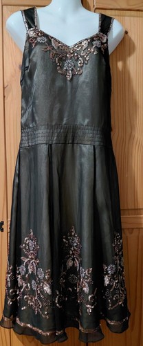 Ladies brown evening - brown, dress.