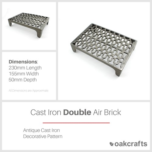 Antique cast iron double - double, air
