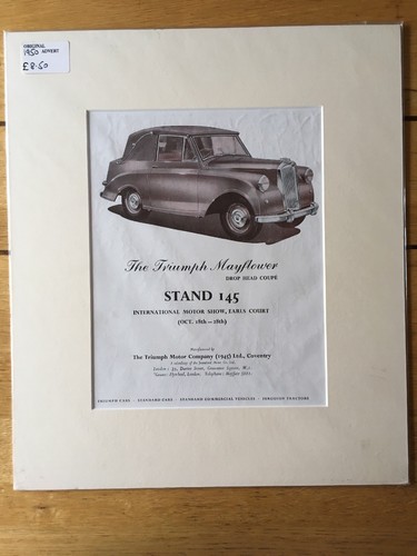 Triumph cars advert - triumph,