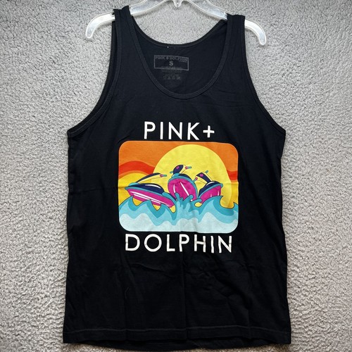 Pink dolphin tank top - tank, mens