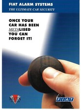 Fiat Accessory Meta Alarm Systems 1999-2000 UK Market Foldout Sales Brochure