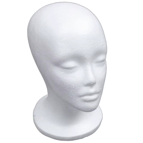 Female foam mannequin head - foam,