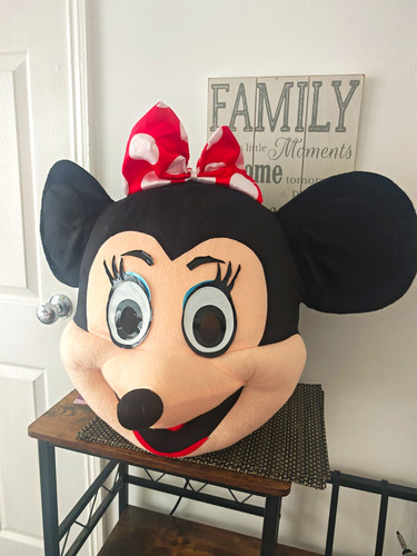 Large minnie mouse plush head - minnie,