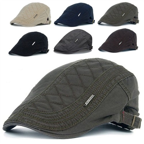 Retro men cotton ivy flat - men,