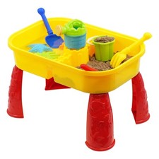 Sandpit Play Set Sand and Water Table Garden Toy Watering Can Spade Sand Bucket