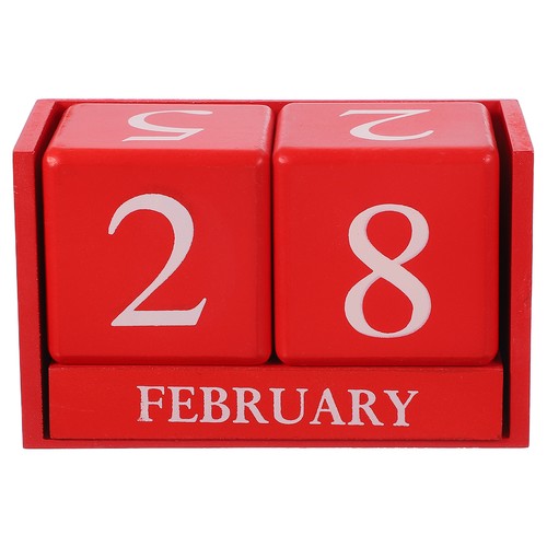 Wooden desk calendar block - wooden,