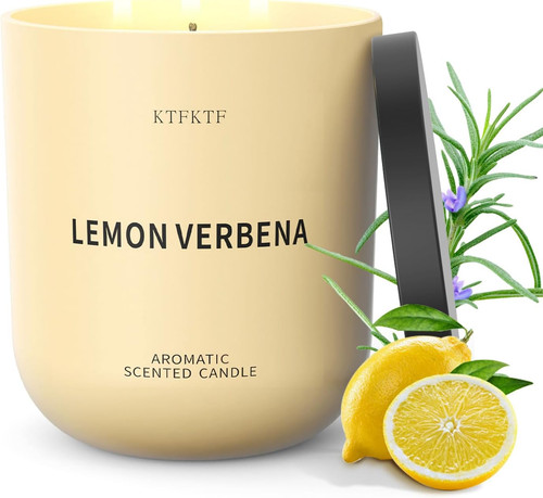 Lemon verbena scented candle - scented,