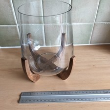 Glass Hurricane Candle Holder