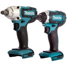 Makita DTD152Z 18V LXT Cordless Impact Driver With Makita DTW190Z Impact Wrench