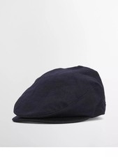 Barbour Redshore Flat Cap Blue Large Wool Blend BNWT