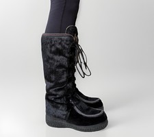 DDP Hice Italian Snow Fur High Boots Yety Apres Ski Topaz Style Scandinavian