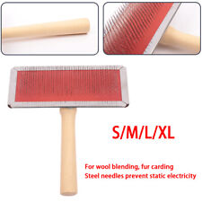 Hand Carders Handle Shedding Wool Carding Combs Felting Preparation