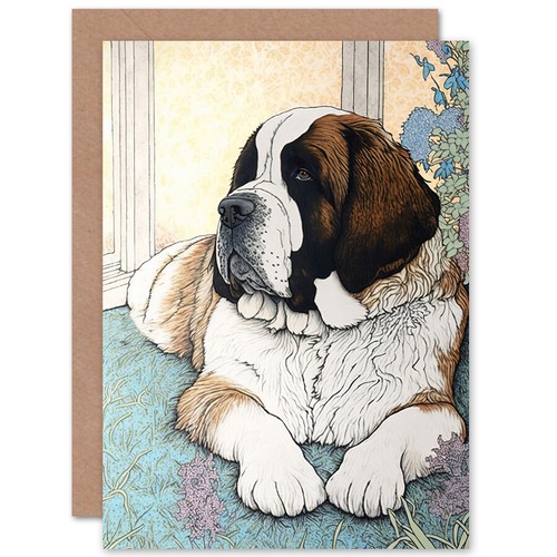 Bernard dog modern bright - st,