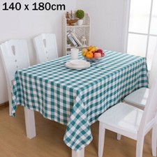 Countryside Gingham Check Table Cloth Cover Tablecloth Outdoor Picnic Fabric