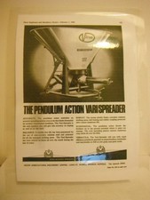 1966, 'VICON' VARISPREADER (FERTILISER) ADVERT (LAMINATED COPY OF ORIGINAL)