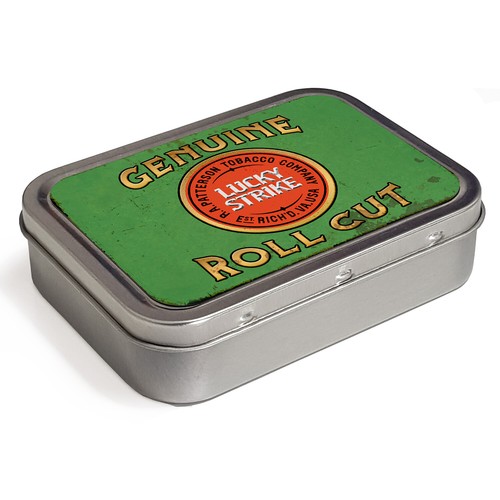 Personalised tobacco tin lucky - tin,