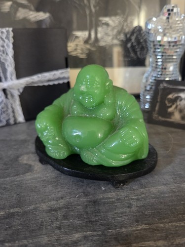Vintage green glass budai - vintage,