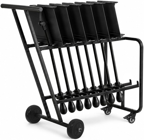 Music stand cart with wheels - with,