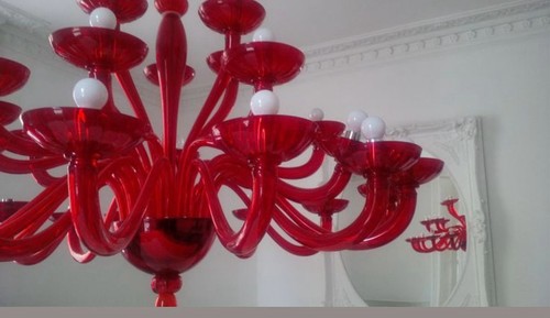 Murano glass chandelier and - glass,