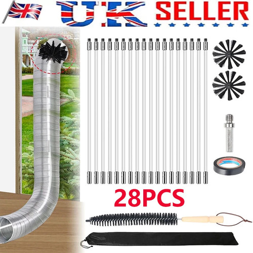 28pcs chimney sweep set 6in - 28pcs,